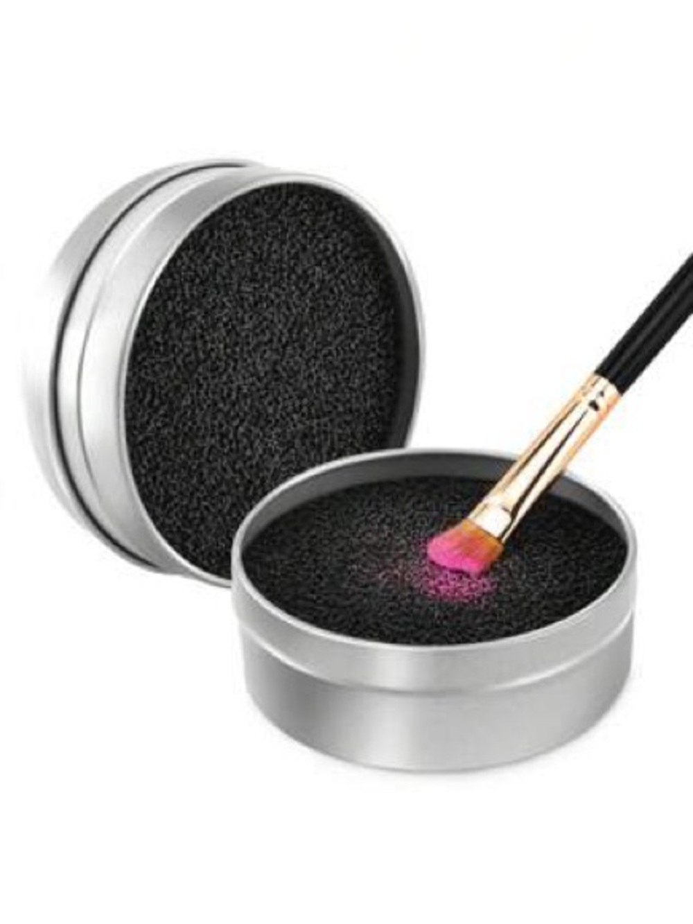 Makeup Brush Cleaner Round Tin